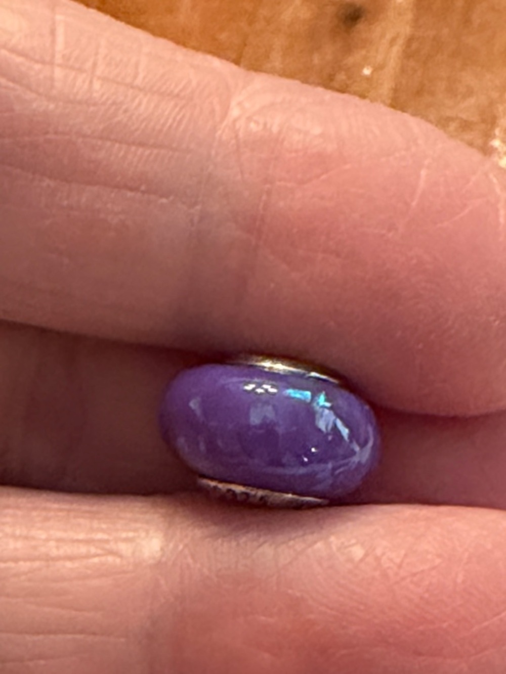 Pandora charm, purple